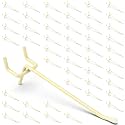50-Pack Yellow Pegboard Hooks 4 Inch - Fits 1/8 and 1/4 Inch Boards