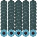 50 Pcs 3 Inch Sanding Discs Blue Quick Change Sanding Discs