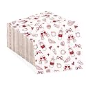 50 Pcs That's Amore Cocktail Napkins 5 x 5 Inch 3 Ply