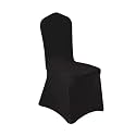 50 Pcs Black Washable Removable Universal for Wedding Party Dining Banquet Polyester Spandex Stretch Slipcovers Chair Covers