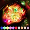 50 Pcs Multicolor Flash Hanging Balloon Light, Mini Ball Lamp Round Tiny Led Light for Glass Paper Lanterns Balloons Birthday Party Event Wedding Halloween Christmas Decoration