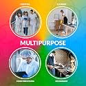 50 RED Disposable Nonwoven Bouffant Caps, Hair Net, Cape For Hospital, Salon, Spa, Catering, Laboratories, Dust-free Workspace. (RED)