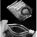 50 Self Seal PVC Pack Zipper Lock Bags,Clear Jewelry Anti Oxidation Bag Clarity Tarnish Prevention,Resealable packaging or Storage Accessories,Earrings and Rings (11x16cm/4.25x6.25inch)