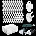 50 Sets White Christmas Light Weatherproof Gaskets and Plug Covers
