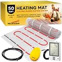 50 sqft Heatwave Electric Floor Heating Kit with Thermostat