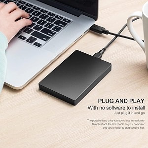 500 gb external portable hard disk  plus amp play  usb 30 windows mac linux multisystem compatible 500gb save your data photos moviesdocuments multipurpose uses