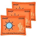 500 Gram (3 Pack) Color-Indicating Desiccant Packs for Storage