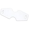 500-Pack Folding 2x2 Pre-Punched Hanging Jewelry Earrings &amp; Necklace Display Cards (White Kraft Paper)