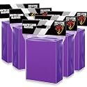 500 Pcs Card Sleeves for Trading Card, Matte Card Sleeves Deck Card Protectors Compatible with Baseball Cards, Sports Cards, Game Cards (Purple)