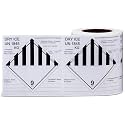 500 Pcs Dry Ice Shipping Labels, Un1845 Dry Ice Stickers, 6" x 6"
