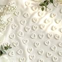 500 Pcs Pearl Heart Table Scatter Confetti Mini Wedding Decor