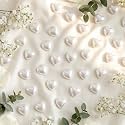 500 Pcs Pearl Solid Heart Table Scatter Confetti Mini Wedding