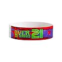 500 WristCo Over 21 Age Verified Tyvek Wristbands for Events - Tamper-Proof
