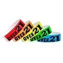 500 WristCo Over 21 Variety Pack Tyvek Wristbands for Events