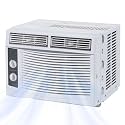 5000 BTU Window Air Conditioner for Bedroom/Living Room, Cools Up to 150 Sq. Ft., Energy-Efficient Window AC with 30% Faster Cooling, Adjustable Window Kit, Intuitive Mechanical Controls