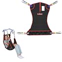 500lbs Mesh Full Body Sling for Lift - Patient Transfer Sling with Wide Pads for Elderly &amp; Disabled,Compatible and Multi-Scene Transfer