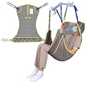 500lbs Mesh Full Body Sling for Lift - Patient Transfer Sling with Wide Pads for Elderly &amp; Disabled,Compatible and Multi-Scene Transfer