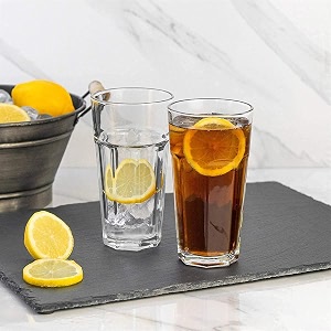 500ml clear glass tumbler highball drinking glasses for cocktails juices milkshakes water glass clear iced tea and glasses for drinking coke soda set of 1