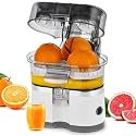 500ml Electric Citrus Juicer, 1000W Twin Juice Maker with 18000 RPM Motor, Easy Clean &amp; Dishwasher Safe, Fresh Juice Extractor (Silver)