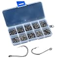 500Pcs Fishing Hooks 3#-12# Carp Single Fish Hook Set Fly Fishing Accessories Jig Sea Hooks