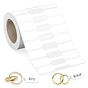 500Pcs Jewelry Price Tags Stickers Roll for Necklace Ring Display Labels, Rectangular Self Adhesive Indentification Tags, AveneMark Pricemarker Labels Accessories Display Paper (500Pcs Price Tag)
