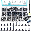 500PCS Laptop Screws Notebook Computer Screws Kit 20 Sizes Blue Nylok Screws M2 M2.5 M3 Laptop Replacement Computer Screws for Motherboard SSD PC Fan Hard Drive