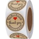 500pcs Watercolor Thank You Stickers Round Thank