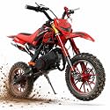 50cc Dirt Bike, 2 Stroke Gas Mini Bike for Kids 8-15,Red,2026 Upgraded
