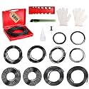 50ft Buna-N O Ring Splicing Kit, Universal O Ring Repair Kit, Red