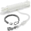 50Ft Flag Pole Rope Repair Kit, Polyester Halyard & 316 Ss Snap Hooks