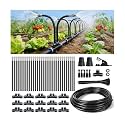 50FT High-Flow Irrigation System for Garden, 12mm Main Tubing,30 Nozzles