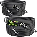 AA AUDIO ACCESSORY XLR Cables 50 ft 2Pack, 20AWG OFC Dual Shielded Mic Cord