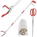 50in Multi-Functional Snake Grabber Tool Set，Collapsible Snake Catcher with Wide Jaw, Stainless Steel Snake Tongs with Non-Slip Grip Handle