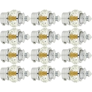 natural 50mm crystal diamond aluminium curtain bracket onlyparda holder onlycurtain nobs onlycurtain finials onlycurtain rod nobs to attache upto 1 inch rod 6 pair chrome