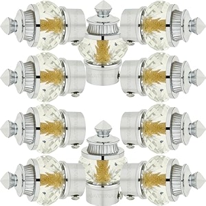 natural 50mm crystal diamond aluminium curtain bracket onlyparda holder onlycurtain nobs onlycurtain finials onlycurtain rod nobs to attache upto 1 inch rod 5 pair chrome