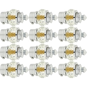 natural 50mm crystal diamond aluminium curtain bracket onlyparda holder onlycurtain nobs onlycurtain finials onlycurtain rod nobs to attache upto 1 inch rod 6 pair chrome