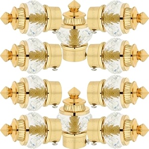 natural 50mm crystal diamond aluminium curtain bracket onlyparda holder onlycurtain nobs onlycurtain finials onlycurtain rod nobs to attache upto 1 inch rod 5 pair gold