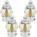 50mm Crystal Diamond Aluminium Curtain Bracket Only/Parda Holder only/Curtain Nobs only/Curtain Finials Only/Curtain Rod Nobs to Attache Upto 1 Inch Rod. (2 Pair, Chrome)