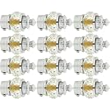 Natural 50mm Crystal Diamond Aluminium Curtain Bracket Only/Parda Holder only/Curtain Nobs only/Curtain Finials Only/Curtain Rod Nobs to Attache Upto 1 Inch Rod. (6 Pair, Chrome)