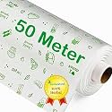 HERBA 50 Meter Premium Food Wrapping Paper Roll (100% Food Grade) | 50 GSM | Butter Paper Roll for Roti Wrapping | Pachment Paper