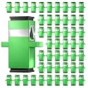 50Pack SC to SC Coupler APC Simplex Singlemode Fiber Optic Adapter