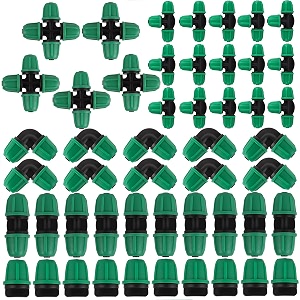 50pcs 14 inch drip irrigation fittings kit for garden greenhouse