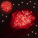 50pcs Balloon Lights Mini LED Lights Round Long Standby Time Ball Lamps for Paper Lantern Birthday Party Christmas Halloween Decoration Red Plastic