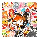 50Pcs Cute Goldfish Stickers - Aquarium Decals Kawaii Fancy Decal for Tanks Graphics