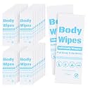 50Pcs Disposable Body Wipes, 7.8 x 9.8 inch Bath Wipe in Bulk (White)