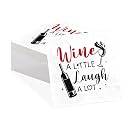 50Pcs Funny Cocktail Napkins 5 x 5 Inch 3 Ply Wine Tasting Beverage Napkins