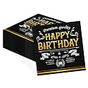 50Pcs Vintage The Men Birthday Paper Napkins 6.5 x 6.5 inch 3Ply