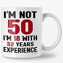 50th Birthday Mug - 1975 Vintage Coffee Cup for Women - Funny Gag Present
