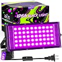 50W LED Black Light IP66 with Switch+6FT Cord for Halloween Neon Glow Party