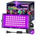 50W LED Black Light for Glow Party, IP66 Waterproof Blacklight Halloween